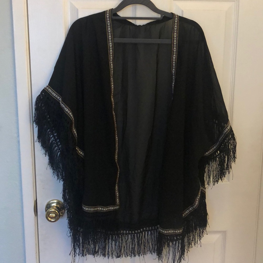 Kimono style beach cover up